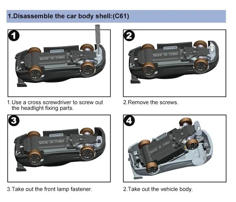 Turbo Racing 1:76 C65 C64 C63 C61 C62 C72 C73 C74 C75 RTR Flat Running Toys on Road RC Drift Car W/ Gyro Radio For Kids Adults - Lacatang Shop