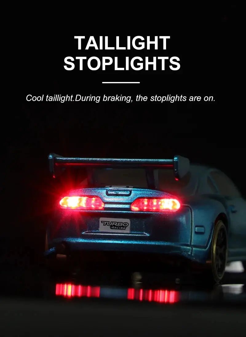 Turbo Racing 1:76 C65 C64 C63 C61 C62 C72 C73 C74 C75 RTR Flat Running Toys on Road RC Drift Car W/ Gyro Radio For Kids Adults - Lacatang Shop