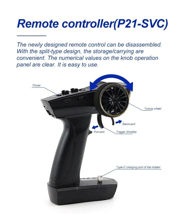 Turbo Racing 1:76 C65 C64 C63 C61 C62 C72 C73 C74 C75 RTR Flat Running Toys on Road RC Drift Car W/ Gyro Radio For Kids Adults - Lacatang Shop