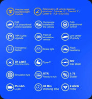 Turbo Racing 1:76 C65 C64 C63 C61 C62 C72 C73 C74 C75 RTR Flat Running Toys on Road RC Drift Car W/ Gyro Radio For Kids Adults - Lacatang Shop