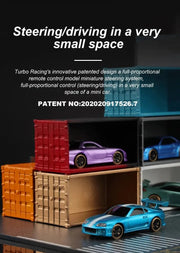 Turbo Racing 1:76 C65 C64 C63 C61 C62 C72 C73 C74 C75 RTR Flat Running Toys on Road RC Drift Car W/ Gyro Radio For Kids Adults - Lacatang Shop