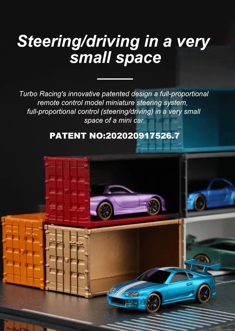 Turbo Racing 1:76 C65 C64 C63 C61 C62 C72 C73 C74 C75 RTR Flat Running Toys on Road RC Drift Car W/ Gyro Radio For Kids Adults - Lacatang Shop