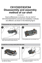 Turbo Racing 1:76 C65 C64 C63 C61 C62 C72 C73 C74 C75 RTR Flat Running Toys on Road RC Drift Car W/ Gyro Radio For Kids Adults - Lacatang Shop