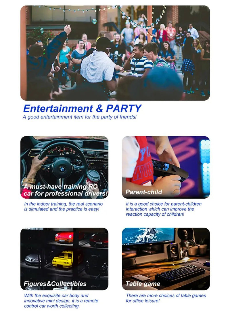 Turbo Racing 1:76 C71 C72 C73 C74 C75 RTR Flat Running Toys on Road RC Car Proportional Remote Control Toys for Adults - Lacatang Shop