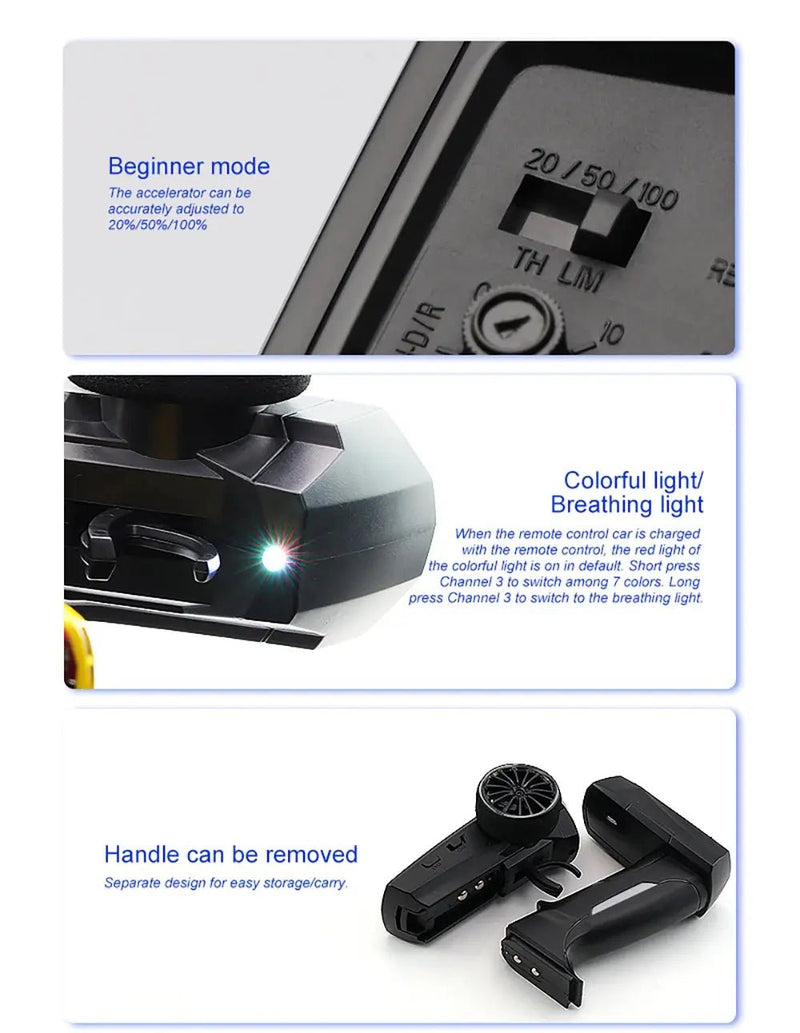 Turbo Racing 1:76 C71 C72 C73 C74 C75 RTR Flat Running Toys on Road RC Car Proportional Remote Control Toys for Adults - Lacatang Shop