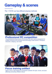 Turbo Racing 1:76 C71 C72 C73 C74 C75 RTR Flat Running Toys on Road RC Car Proportional Remote Control Toys for Adults - Lacatang Shop