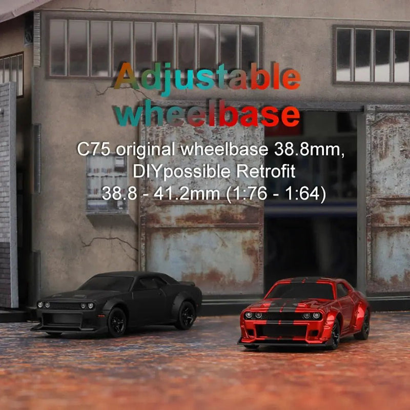 Turbo Racing 1:76 C71 C72 C73 C74 C75 RTR Flat Running Toys on Road RC Car Proportional Remote Control Toys for Adults - Lacatang Shop