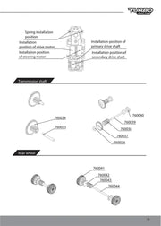 Turbo Racing 1:76 C71 RC Car Spare Parts - 1pc Racing Track Component - Lacatang Shop