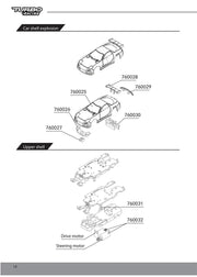 Turbo Racing 1:76 C71 RC Car Spare Parts - 1pc Racing Track Component - Lacatang Shop