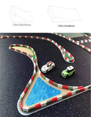 Turbo Racing 1:76 Drift Track Set with Cement Pier and Jumping Platform - Lacatang Shop