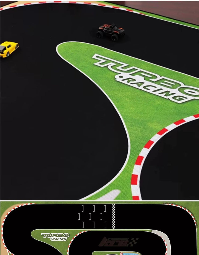 Turbo Racing 1:76 Drift Track Set with Cement Pier and Jumping Platform - Lacatang Shop