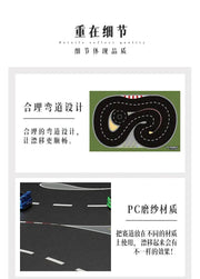 Turbo Racing 1:76 Electric Car Drift Track with Jump Platform and Cement Pier Scene - Lacatang Shop