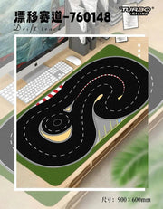 Turbo Racing 1:76 Electric Car Drift Track with Jump Platform and Cement Pier Scene - Lacatang Shop