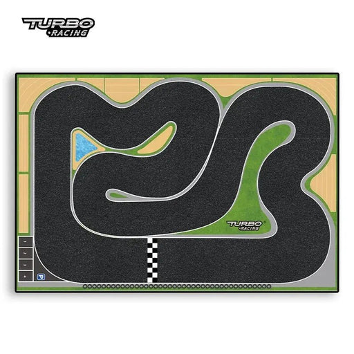Turbo Racing 1:76 Scale Drift Track Set with Cement Pier and Jumping Platform - Lacatang Shop