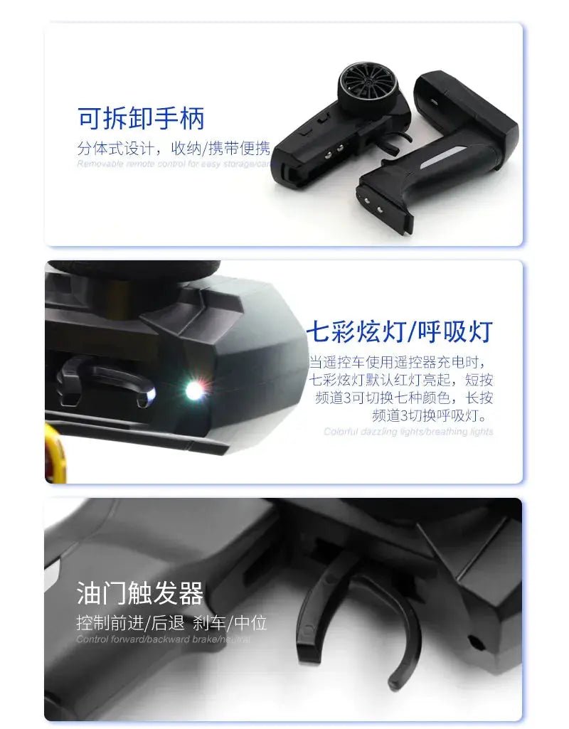 Turbo Racing 1:76 Scale Mini RC Electric Sports Car - C71, C72, C73 Toyota Simulation Desktop Model - Lacatang Shop