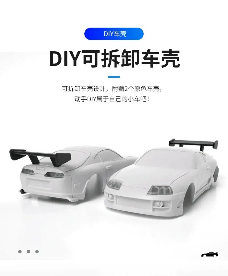 Turbo Racing 1:76 Scale Mini RC Electric Sports Car - C71, C72, C73 Toyota Simulation Desktop Model - Lacatang Shop