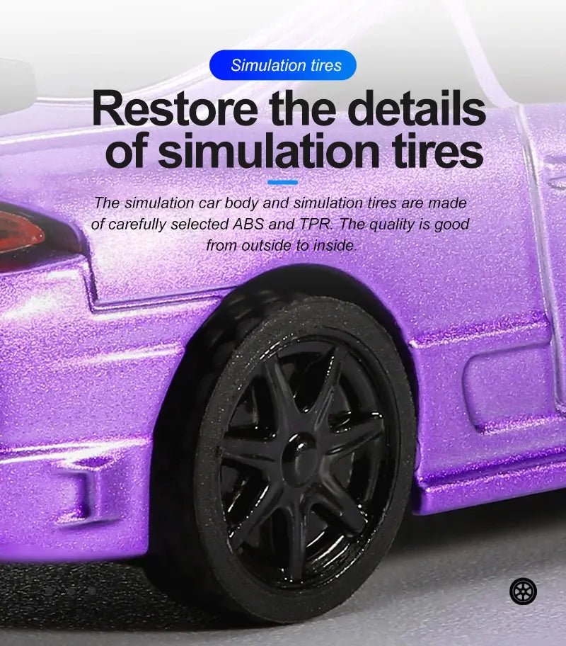 Turbo Racing 1:76 Scale RC Sport Car C72 C73 Table Game Racing Remote Control Mini Model Full Proportional RTR Kit Toys - Lacatang Shop