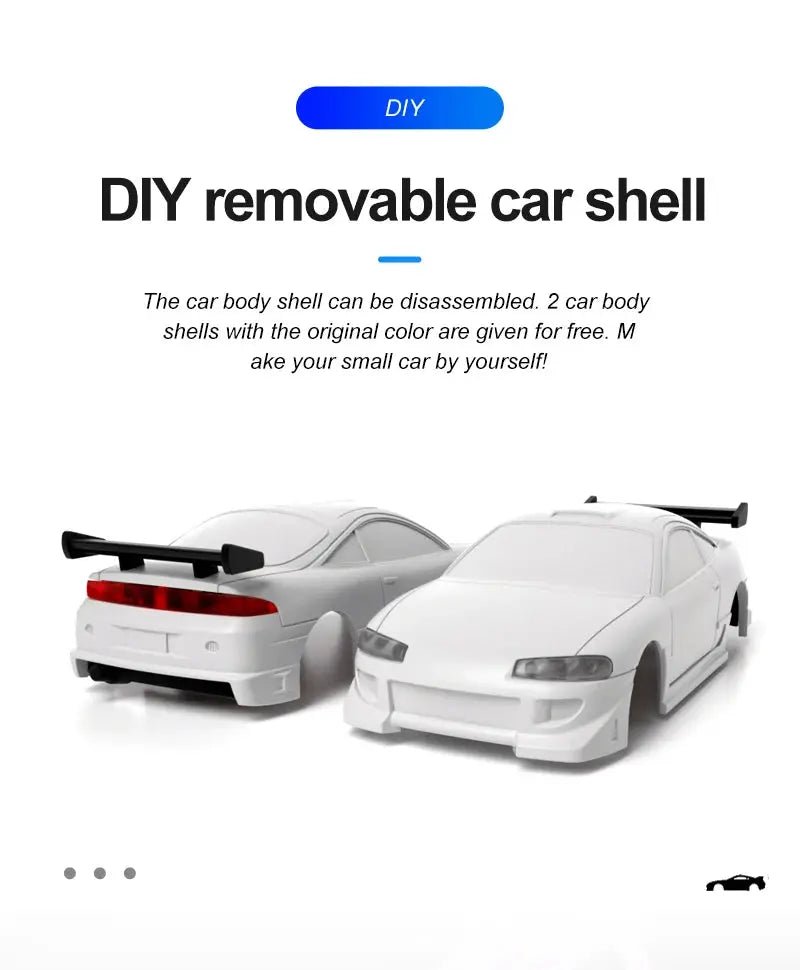 Turbo Racing 1:76 Scale RC Sport Car C72 C73 Table Game Racing Remote Control Mini Model Full Proportional RTR Kit Toys - Lacatang Shop