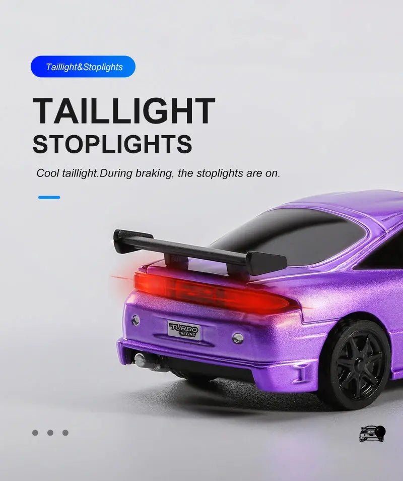 Turbo Racing 1:76 Scale RC Sport Car C72 C73 Table Game Racing Remote Control Mini Model Full Proportional RTR Kit Toys - Lacatang Shop