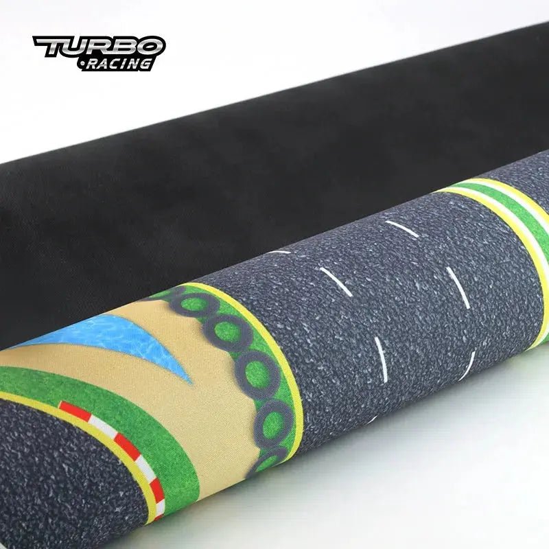 Turbo Racing Drift Track Set with Jumping Platform and Cement Pier - 1:76 Scale Car Scene Mat - Lacatang Shop