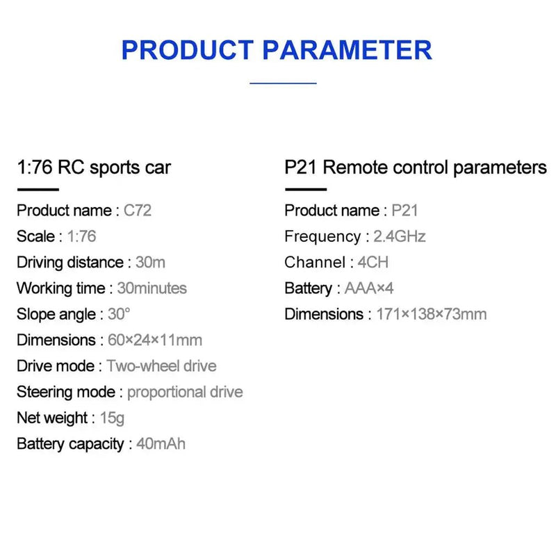 Turbo Racing RTR 1/76 Two RC Cars 3rd Anniversary Version Mini Full Proportional Kids Toys Electric Vehicle Off Road - Lacatang Shop