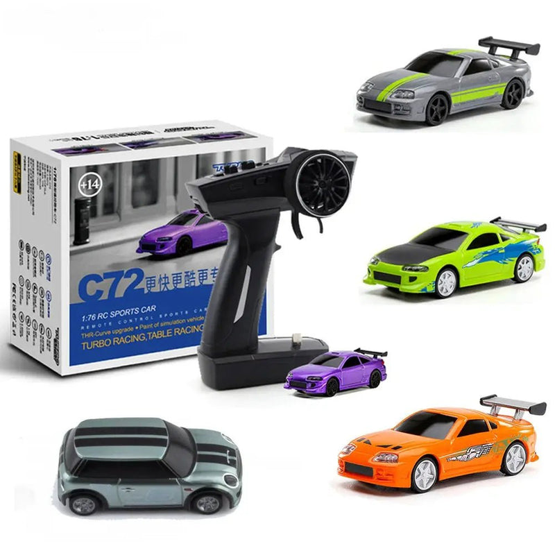 Turbo Racing RTR 1/76 Two RC Cars 3rd Anniversary Version Mini Full Proportional Kids Toys Electric Vehicle Off Road - Lacatang Shop