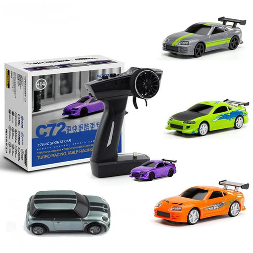 Turbo Racing RTR 1/76 Two RC Cars 3rd Anniversary Version Mini Full Proportional Kids Toys Electric Vehicle Off Road - Lacatang Shop