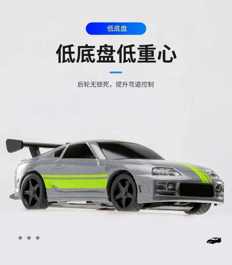 Turbo1/76 Miniature RC Remote Control Electric Sports Car C71 C72 C73 Simulation Toyota Mini Desktop Remote Control Car - Lacatang Shop