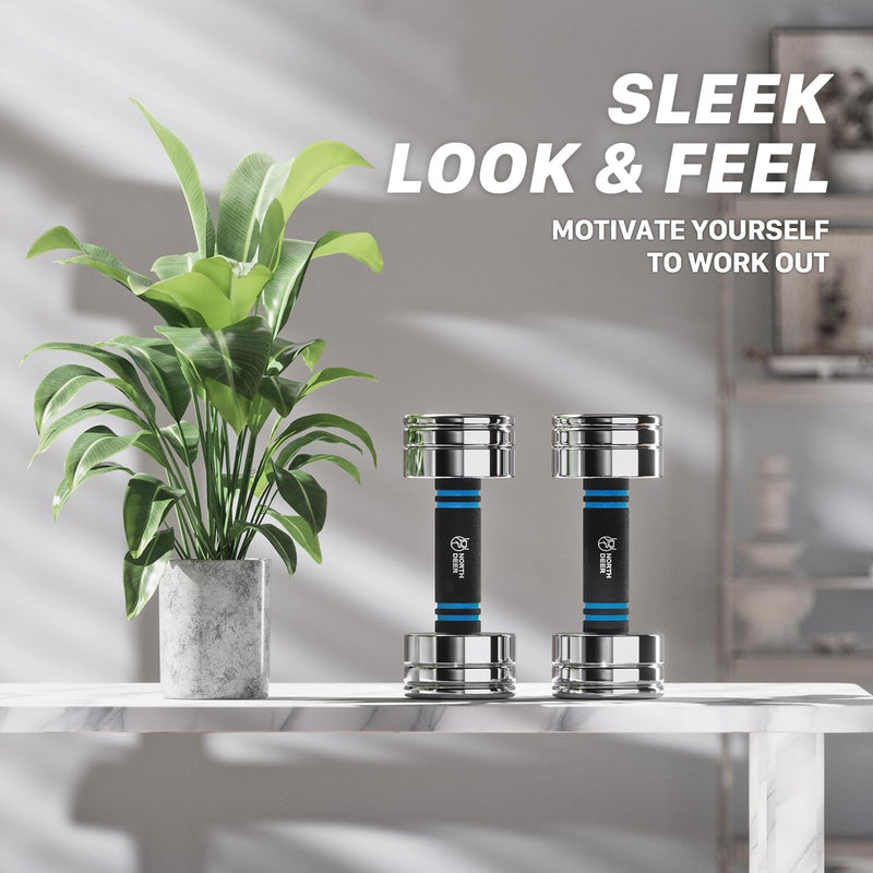 UltraCompact Adjustable Steel Dumbbells Set - Lacatang Shop