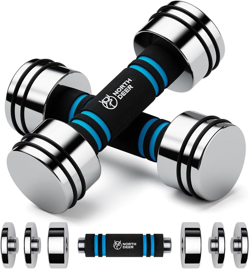 UltraCompact Adjustable Steel Dumbbells Set - Lacatang Shop