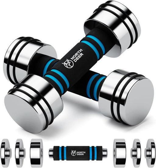 UltraCompact Adjustable Steel Dumbbells Set - Lacatang Shop