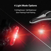USB Rechargeable Red LED Bike Tail Light - Ultra Bright Rear Safety Light with 4 Modes for Night Cycling - Lacatang Shop