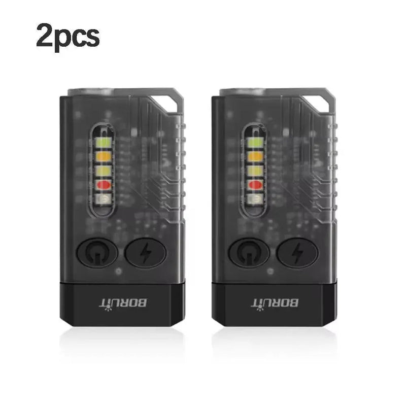 V10 EDC Keychain Light 1000 LM Powerful LED Flashlight Type - C Rechargeable Uv Lamp Tiki Fishing Torch Camping Lantern - Lacatang Shop