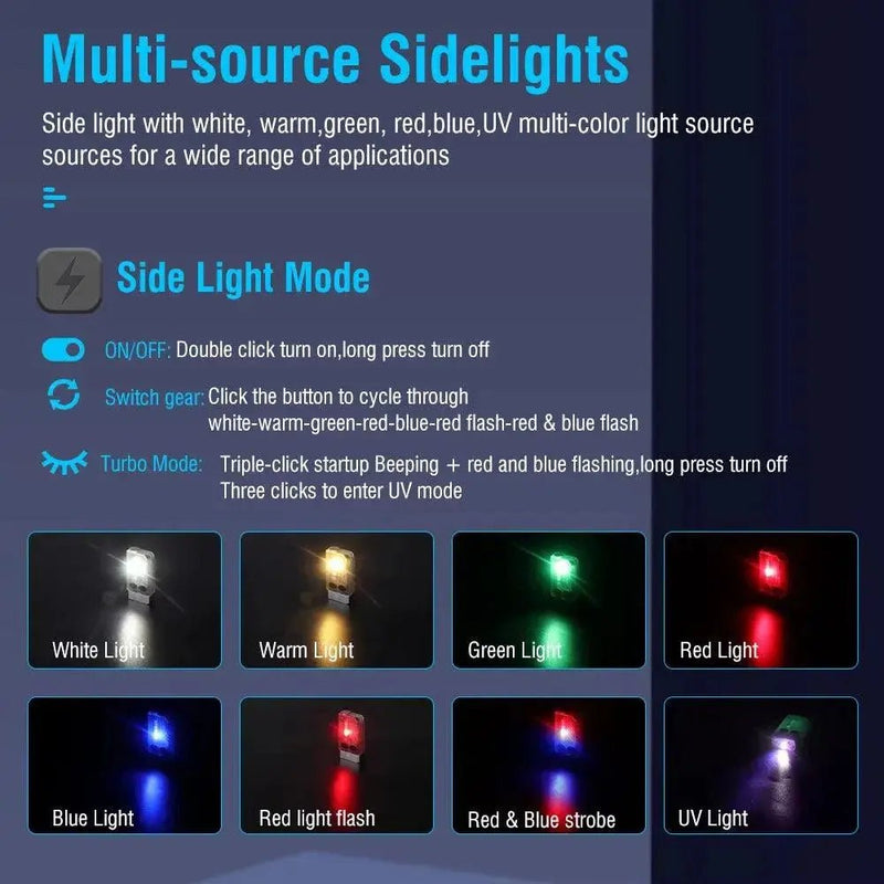 V10 EDC Keychain Light 1000 LM Powerful LED Flashlight Type - C Rechargeable Uv Lamp Tiki Fishing Torch Camping Lantern - Lacatang Shop