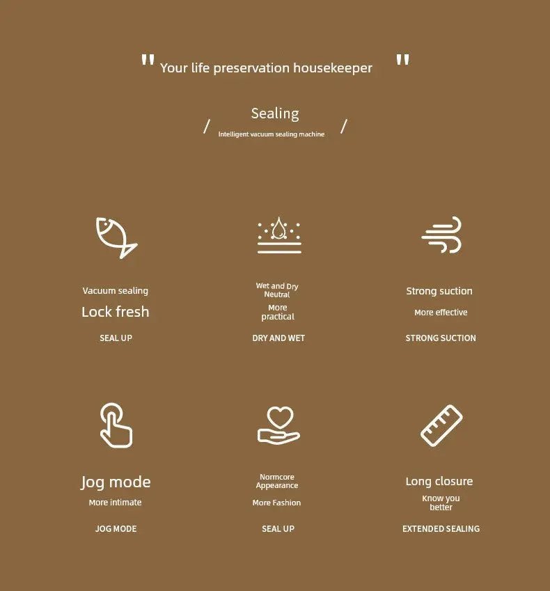 Vacuum Packaging Machine Small Household Sealing Machine Sealed Fresh - Keeping Vacuator Automatic Pressing Sealing Machine - Lacatang Shop