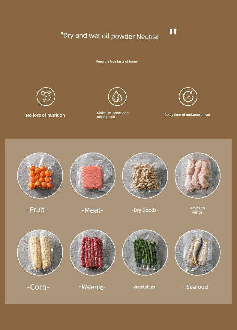 Vacuum Packaging Machine Small Household Sealing Machine Sealed Fresh - Keeping Vacuator Automatic Pressing Sealing Machine - Lacatang Shop