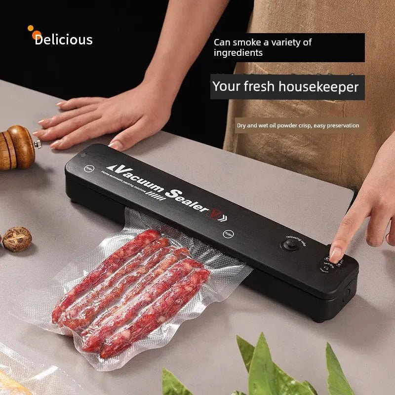 Vacuum Packaging Machine Small Household Sealing Machine Sealed Fresh - Keeping Vacuator Automatic Pressing Sealing Machine - Lacatang Shop