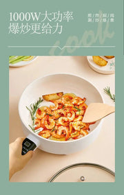 Versatile Electric Cooking Pan - Non - Stick Ceramic Frying Pan for Home Use, Perfect for Pancakes, Stews, and More - Lacatang Shop