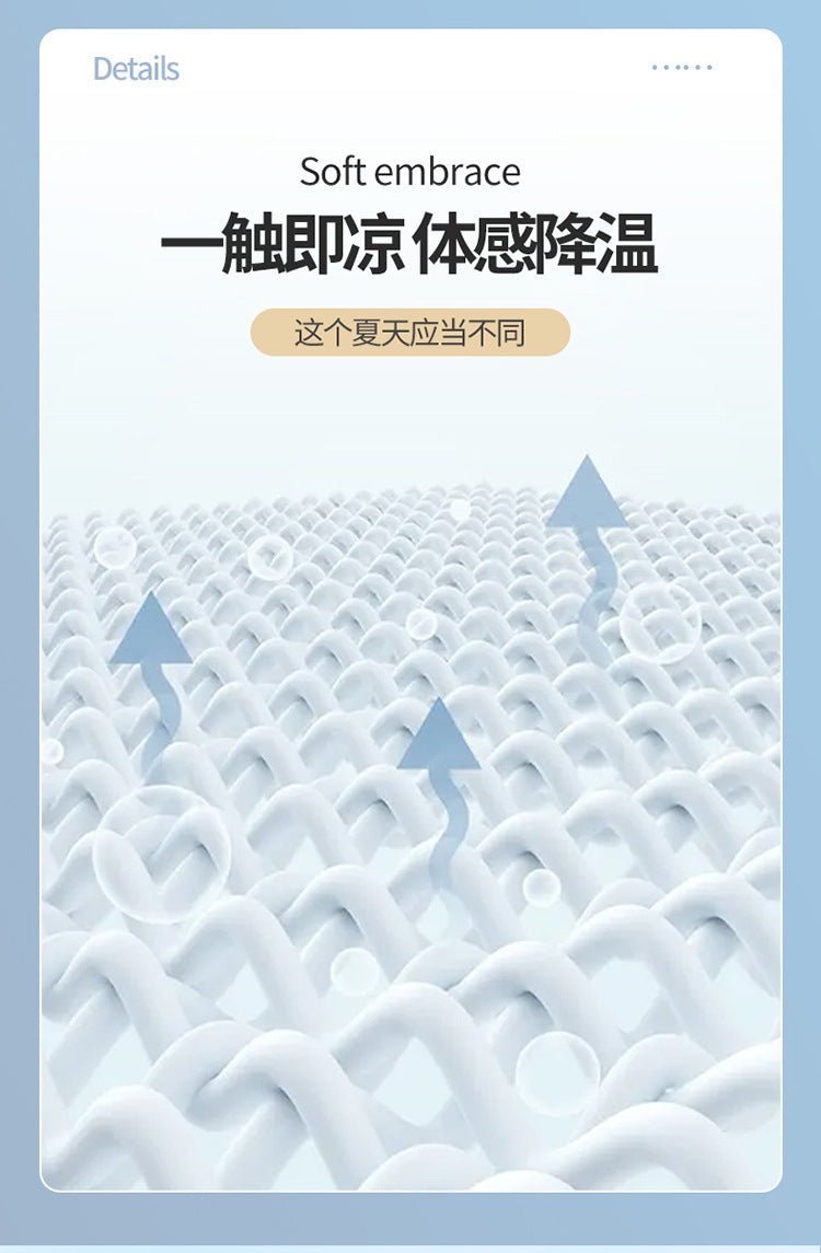 VESCOVO Summer Cooling Memory Foam Mattress Topper 150x200CM - Lacatang Shop