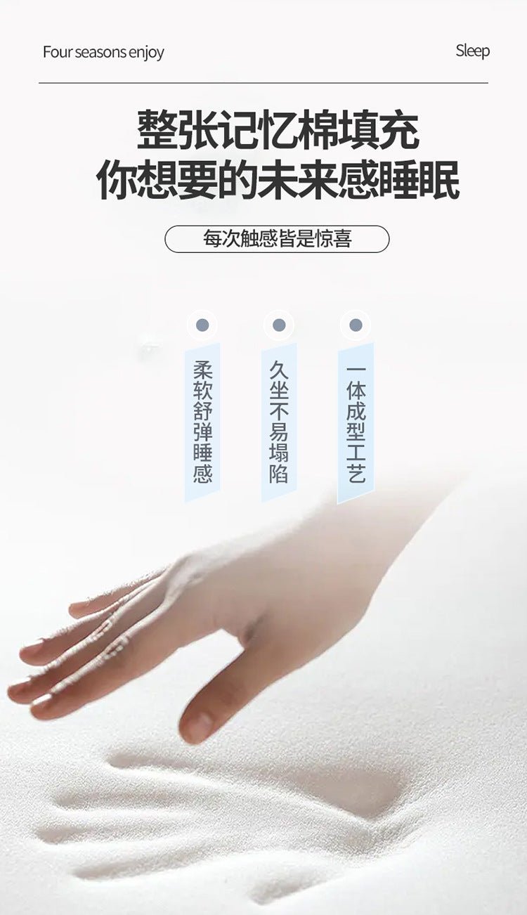 VESCOVO Summer Cooling Memory Foam Mattress Topper 150x200CM - Lacatang Shop