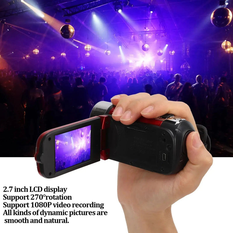 Video Camera Camcorder Full HD 4K 48MP Camera Recorder 270° Rotation 2.7 Inch Color Screen 16X Zoom Digital Camcorders new - Lacatang Shop