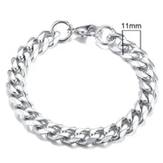 Vnox 3 - 11mm Chunky Miami Curb Chain Bracelet for Men, Stainless Steel Cuban Link Chain Wristband Classic Punk Heavy Male Jewelry - Lacatang Shop