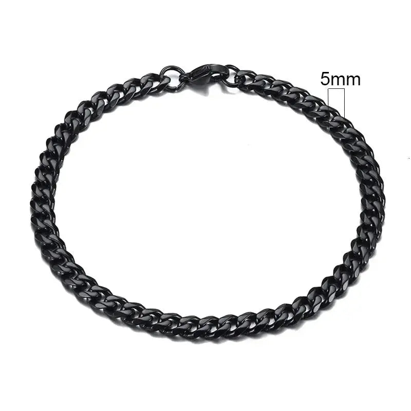 Vnox 3 - 11mm Chunky Miami Curb Chain Bracelet for Men, Stainless Steel Cuban Link Chain Wristband Classic Punk Heavy Male Jewelry - Lacatang Shop