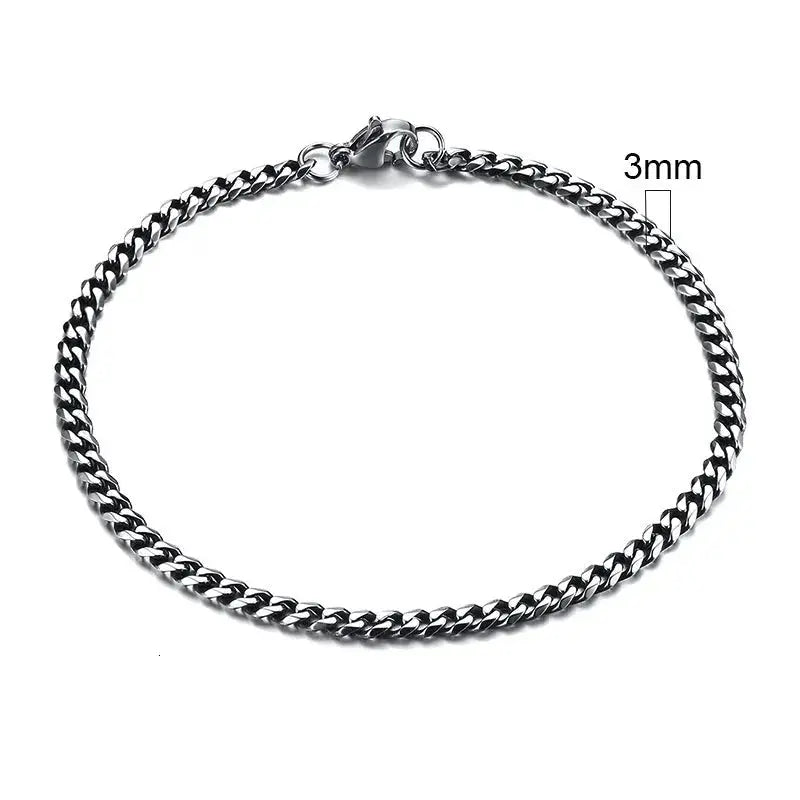 Vnox 3 - 11mm Chunky Miami Curb Chain Bracelet for Men, Stainless Steel Cuban Link Chain Wristband Classic Punk Heavy Male Jewelry - Lacatang Shop