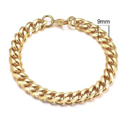 Vnox 3 - 11mm Chunky Miami Curb Chain Bracelet for Men, Stainless Steel Cuban Link Chain Wristband Classic Punk Heavy Male Jewelry - Lacatang Shop
