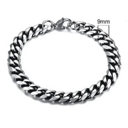 Vnox 3 - 11mm Chunky Miami Curb Chain Bracelet for Men, Stainless Steel Cuban Link Chain Wristband Classic Punk Heavy Male Jewelry - Lacatang Shop
