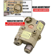 WADSN PEQ 15 PEQ - 15 Red Dot Green Blue Laser Pointer Sight AR15 Rifle Weapon Flashlight 20mm Picatinny Rail Airsoft Accessories - Lacatang Shop