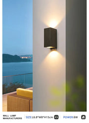 Waterproof LED Outdoor Wall Lamp IP65 Upper Lower Lighting Porch Garden Lamp Indoor Bedroom Bedside Home Decor Wall Light - Lacatang Shop