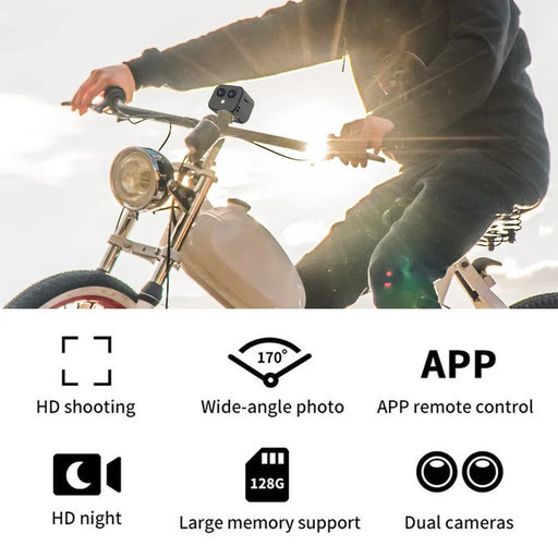 WiFi Mini Camera 4K HD Security Monitoring Camera Night Vision Home Camcorder USB Rechargeable Remote Viewing for Indoor Outdoor - Lacatang Shop