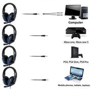 WIFIT Computer Gaming Earphones 3.5MM Wired PC Bass Stereo Gaming Earphones Phone Laptop Earphones with Microphone - Lacatang Shop